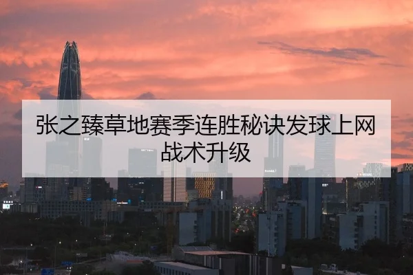 张之臻草地赛季连胜秘诀发球上网战术升级
